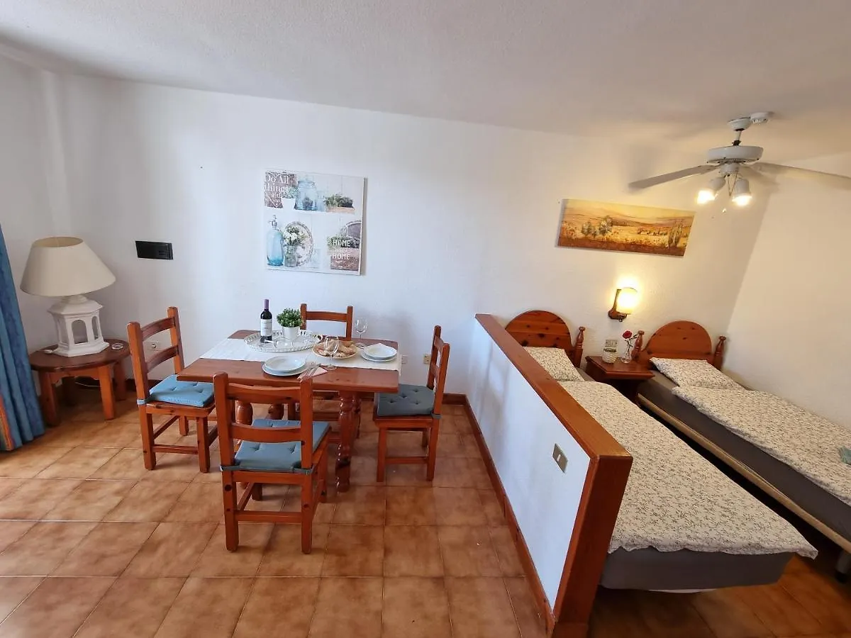 بلايا ذي لاس أميريكاس Studio Apartment No 1 Directly On The Beach And Sea, Terrace, Heated Pool, Wifi
