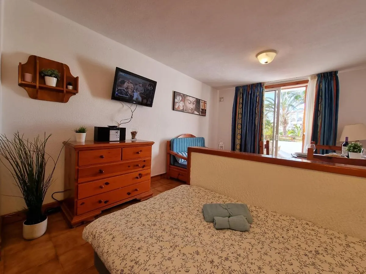 بلايا ذي لاس أميريكاس Studio Apartment No 1 Directly On The Beach And Sea, Terrace, Heated Pool, Wifi 0*, بلايا ذي لاس أميريكاس
