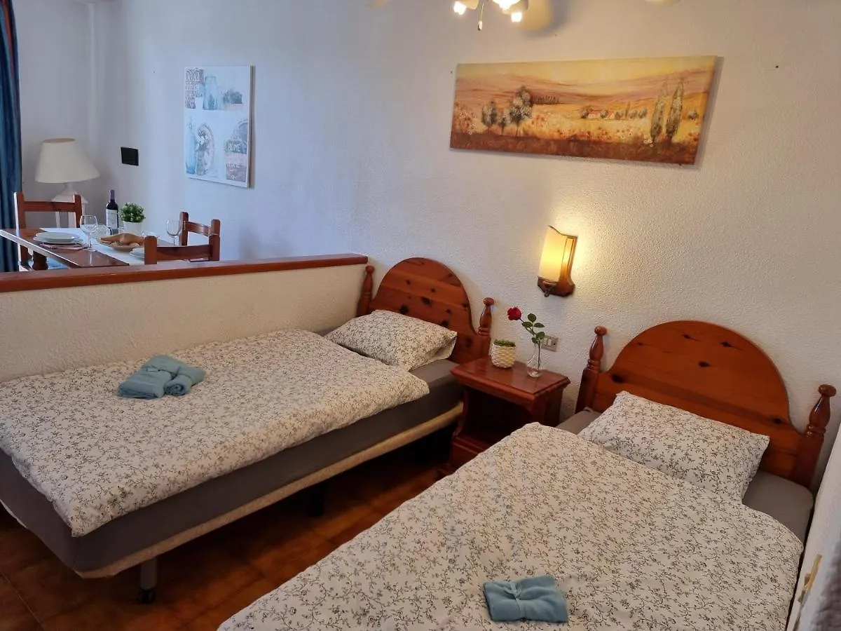 Studio Apartment No 1 Directly On The Beach And Sea, Terrace, Heated Pool, Wifi Playa de las Americas   Playa de las Americas (Tenerife)