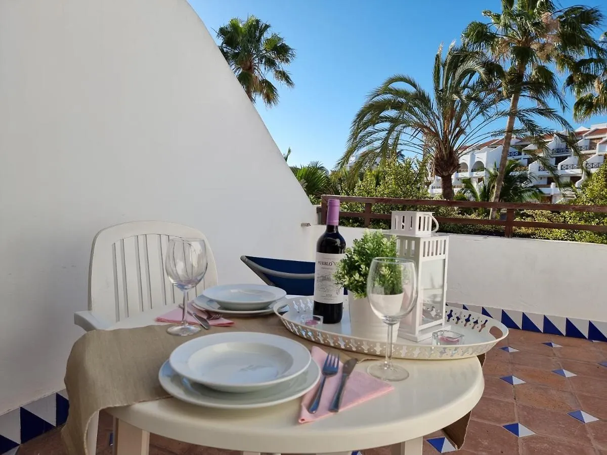 بلايا ذي لاس أميريكاس Studio Apartment No 1 Directly On The Beach And Sea, Terrace, Heated Pool, Wifi